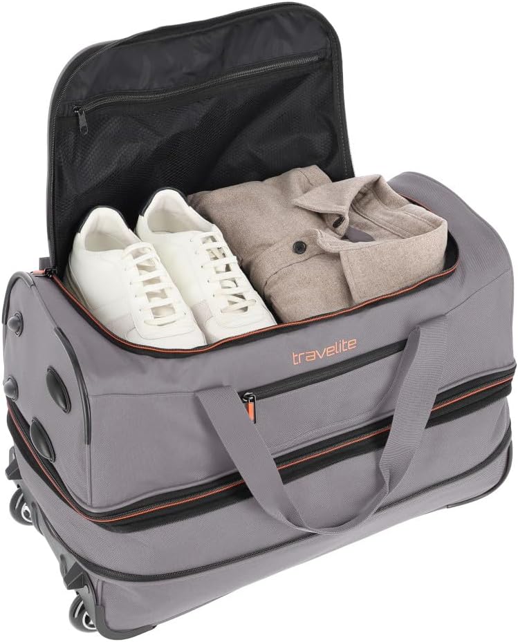 Travelite Basics Trolley Reisetasche mittelgroß Weichgepäck 55 cm 51-64 Liter